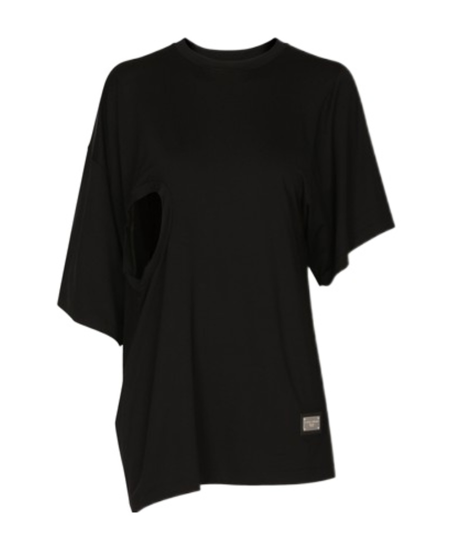 DOLCE & GABBANA ASYMMETRICALLY DESIGNED T-SHIRT