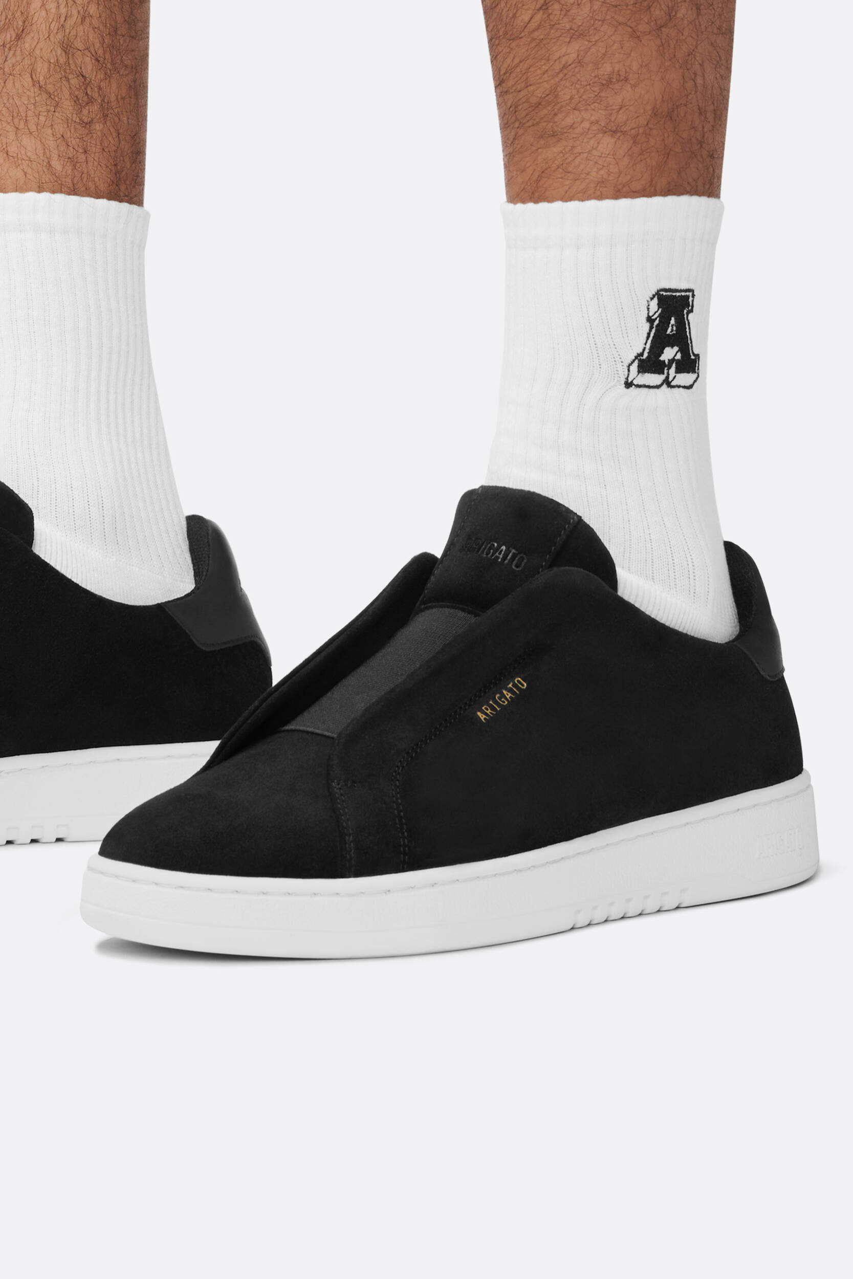 Axel Arigato '90 Clean' Black Low Top Sneakers With Logo Lettering On The Side In Black
