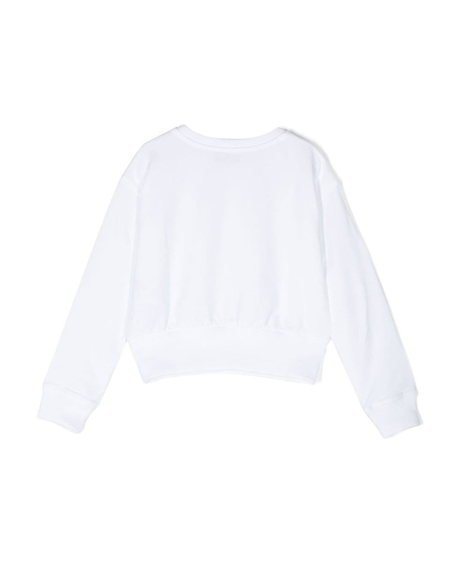 Moschino Logo-print Detail Sweatshirt In White