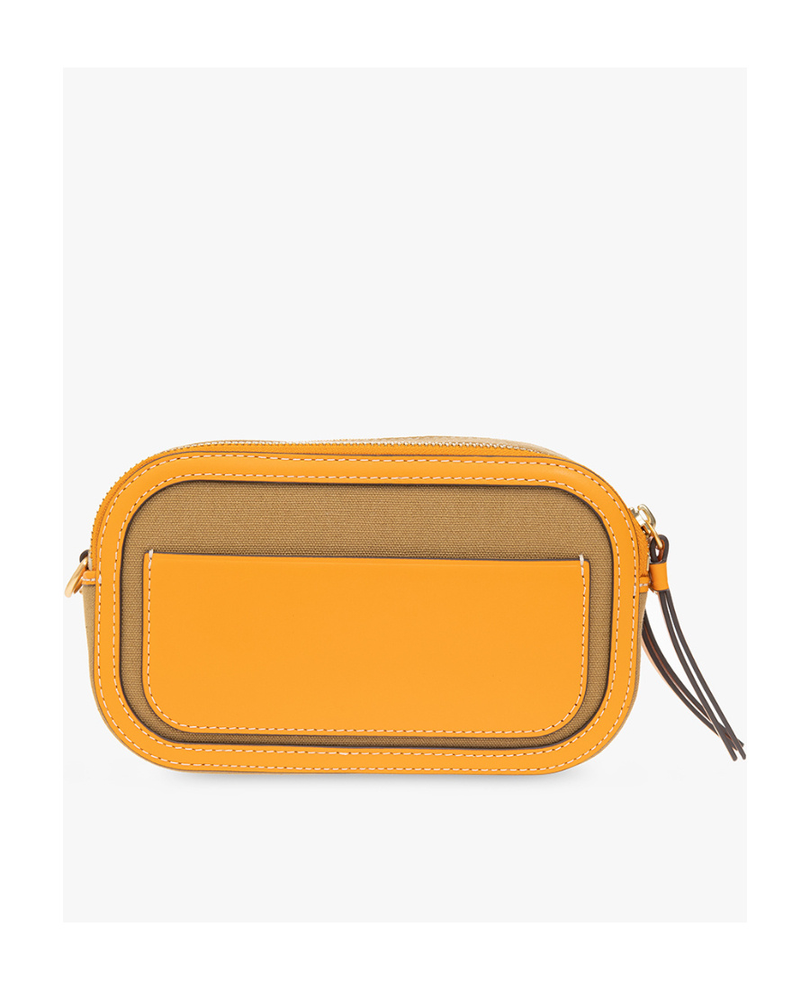 Tory Burch Mini Miller Canvas Crossbody Bag In Yellow
