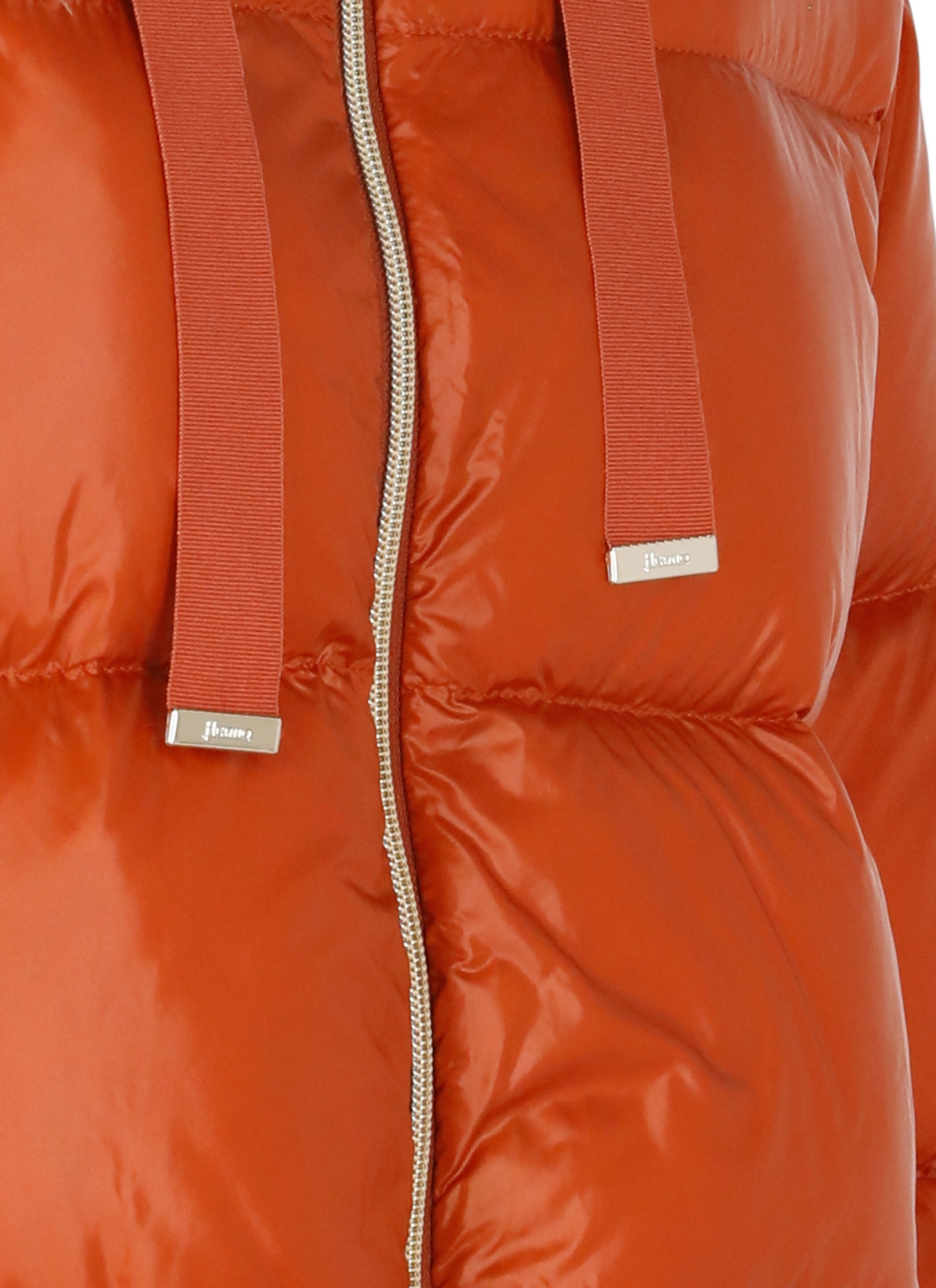 Herno Hooded Down Jacket In Orange