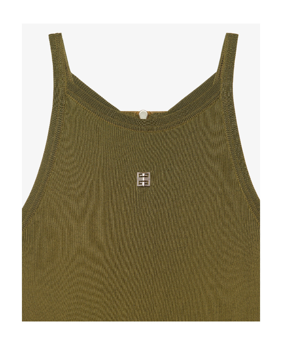 Givenchy Panelled Cargo Midi Dress In Green