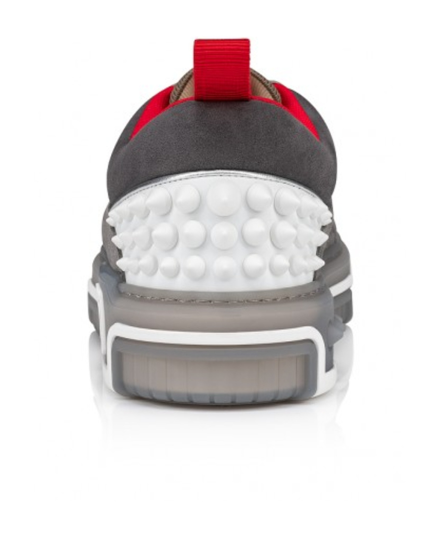 Christian Louboutin Astroloubi Sneakers In Grey Suede And Leather In Gray