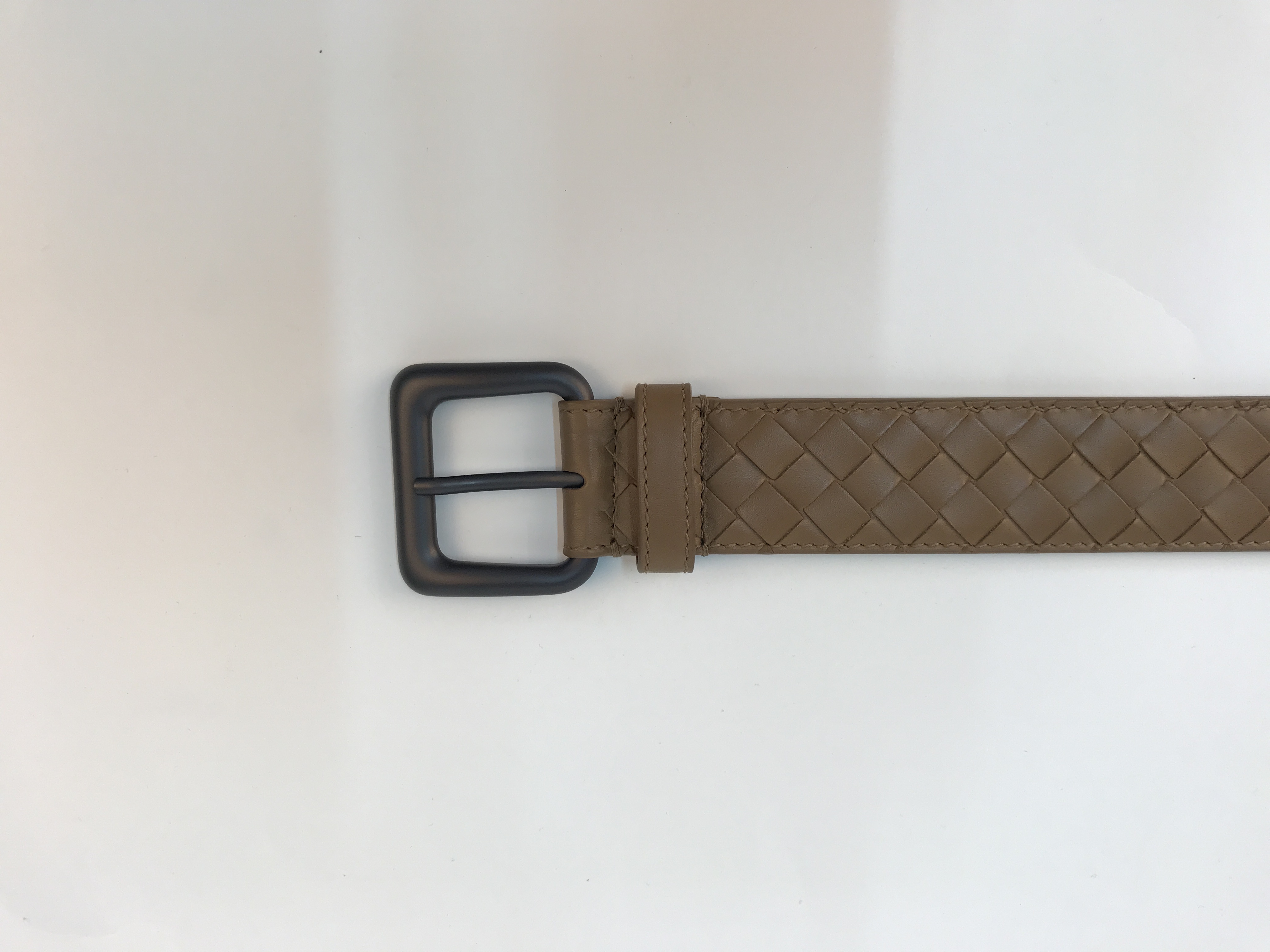 Bottega Veneta Weave A Belt In Green