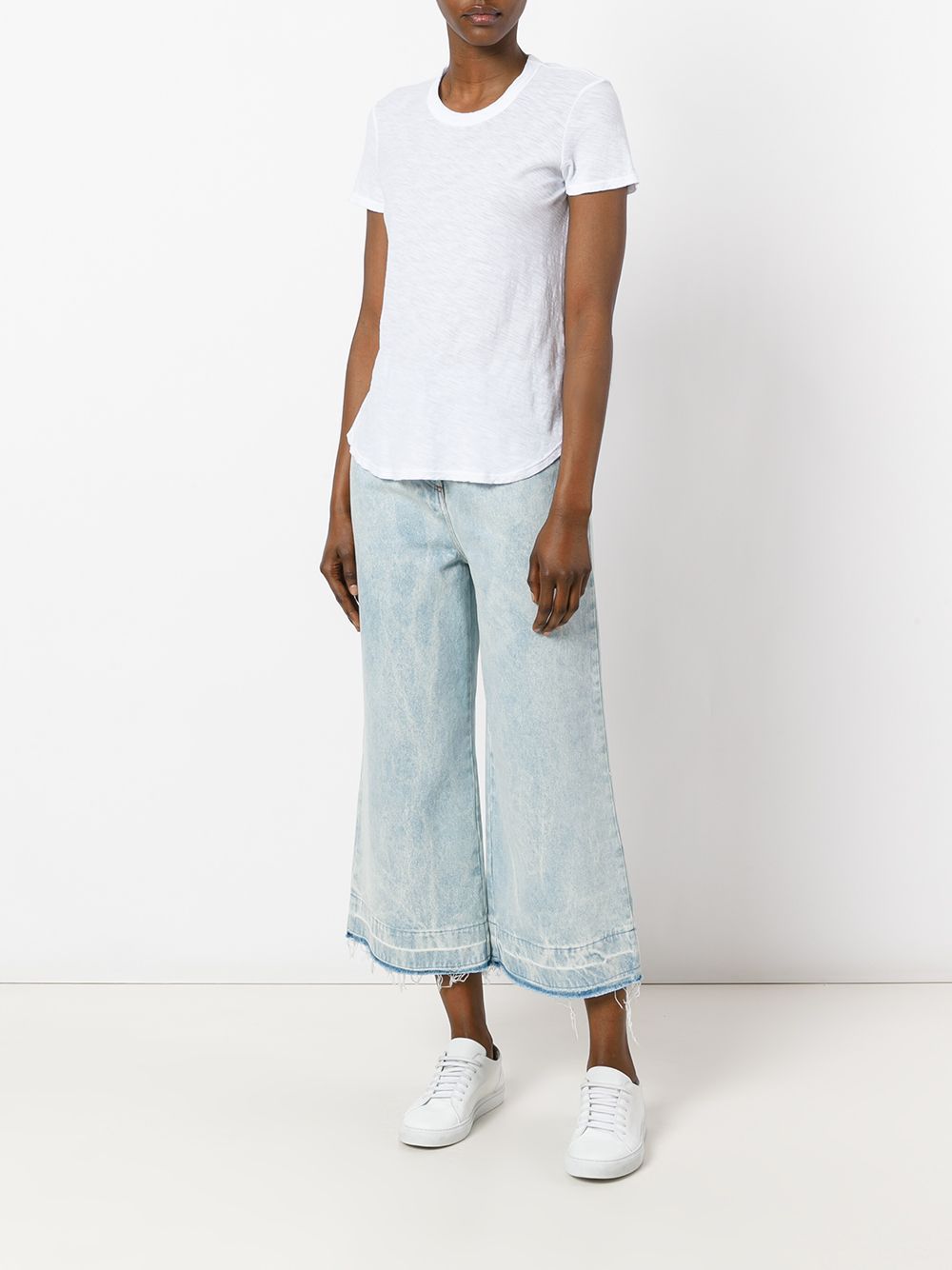 JAMES PERSE JAMES PERSE CREWNECK SHEER SLUB T-SHIRT