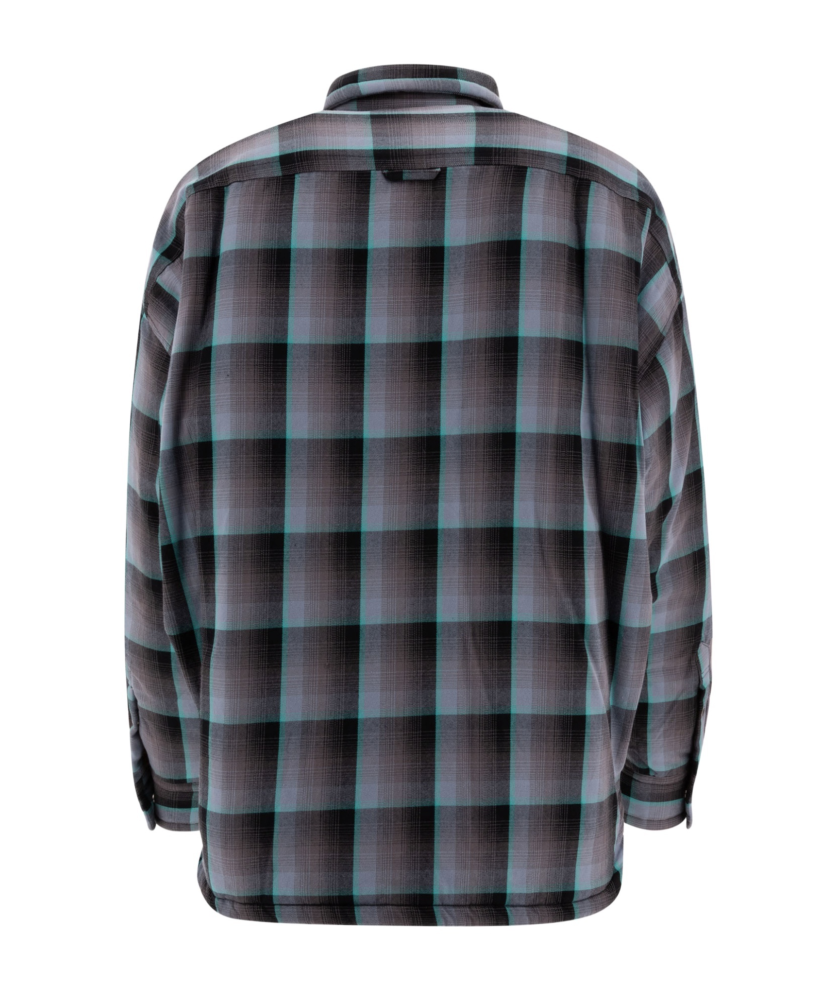 Miharayasuhiro Padded Shirt With Check Pattern And Chest Pockets In Black