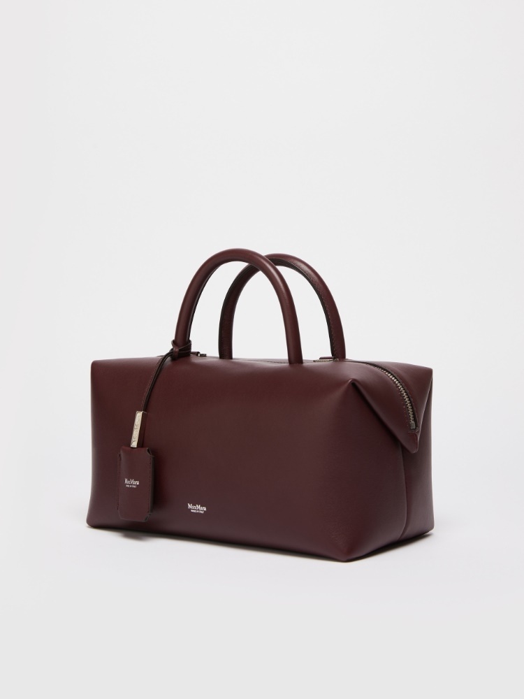 Max Mara Cross-body Bag With Detachable Strap And Top Handle In Red