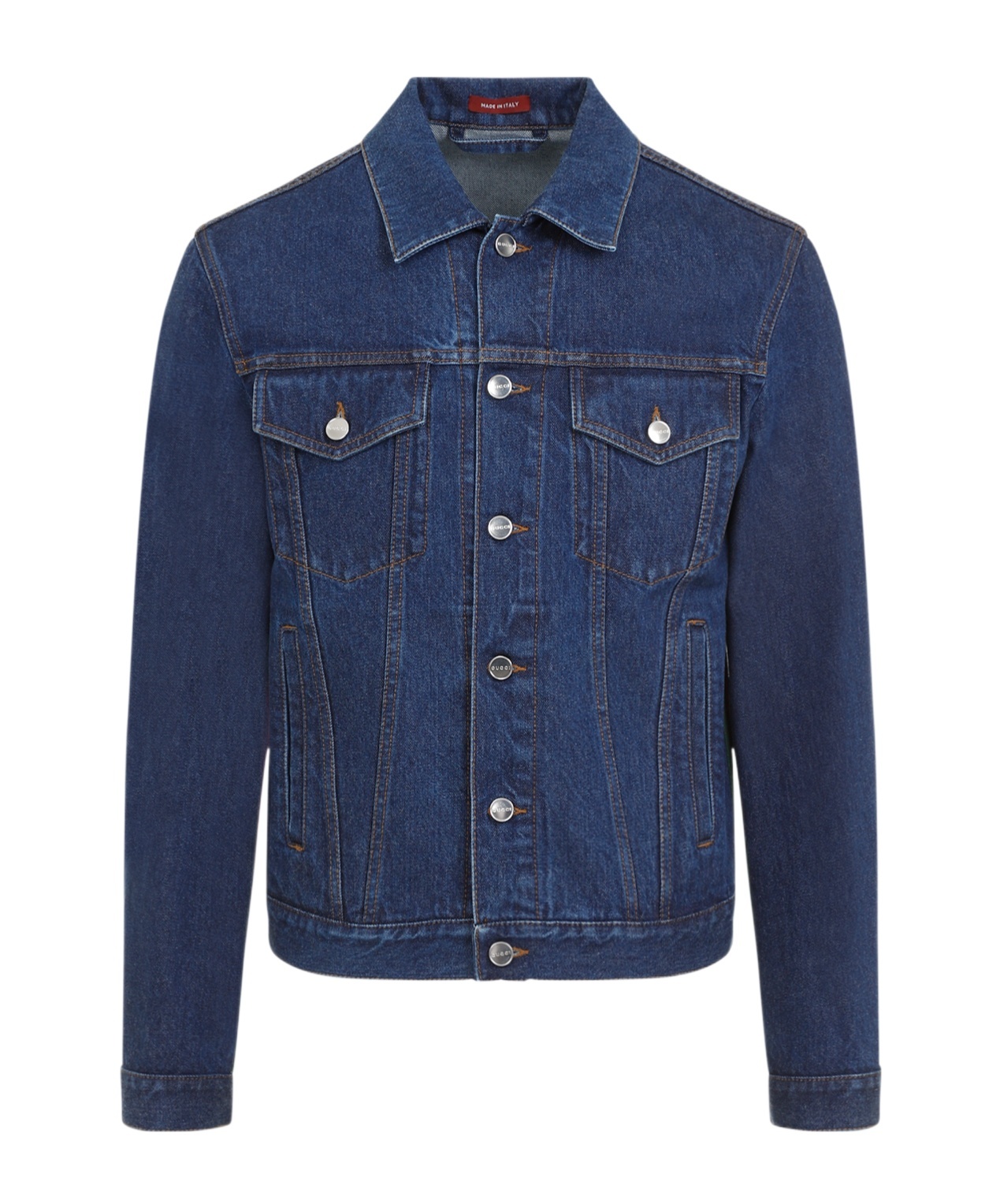Gucci Denim Jacket Casual Jackets And Parka Blue In Blue
