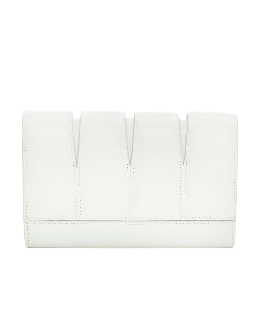 Alexander Mcqueen The Slash Leather Crossbody Bag In White