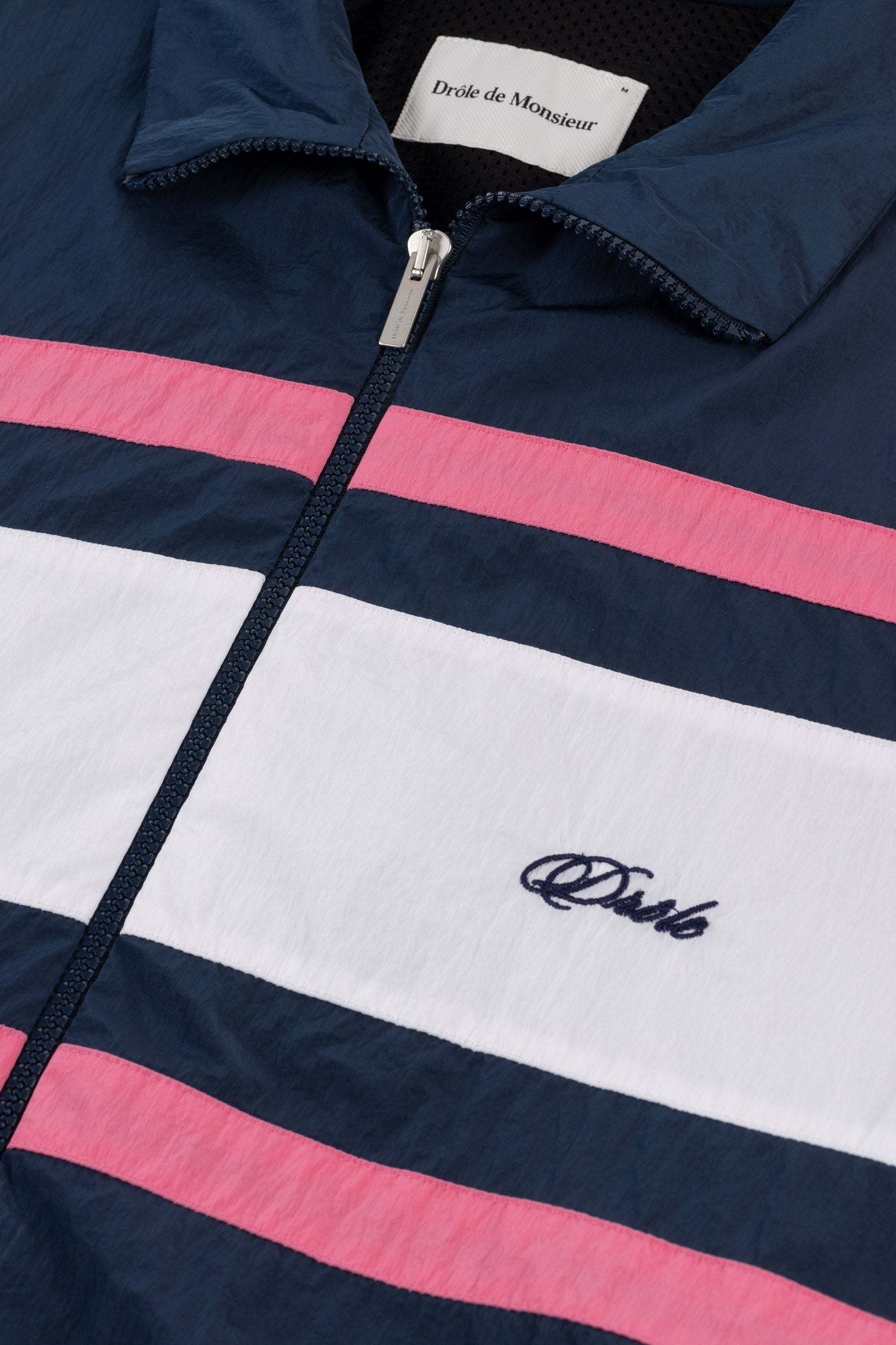 Drôle De Monsieur Jacket With Logo Embroidery In Black