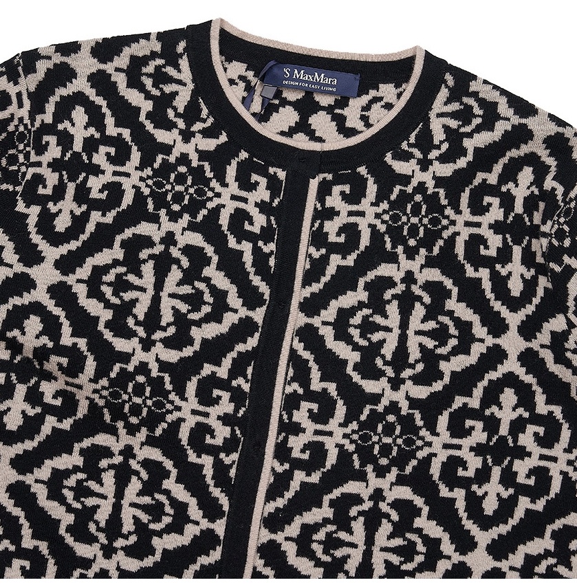 Shop Max Mara Round-collar And Long-sleeved Sweater In Black