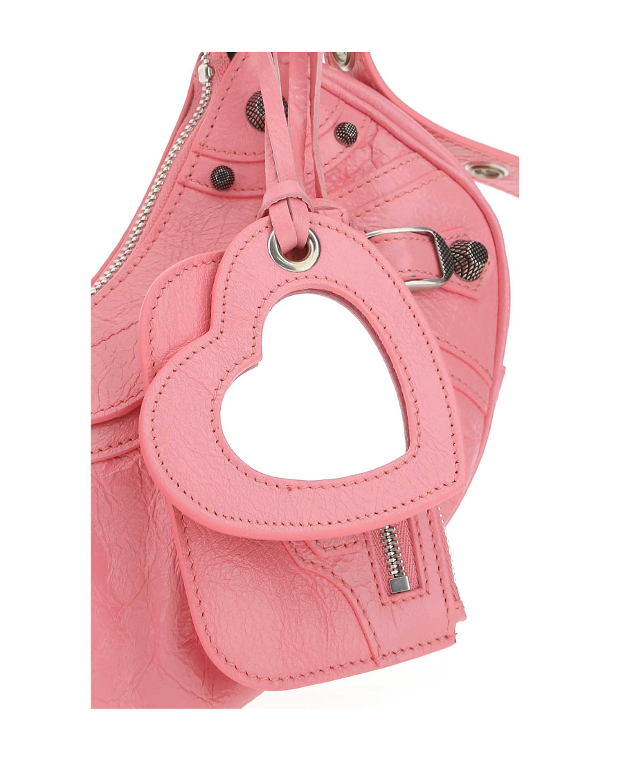 Balenciaga Women Pink Nappa Leather Le Cagole Xs Shoulder Bag In Pink