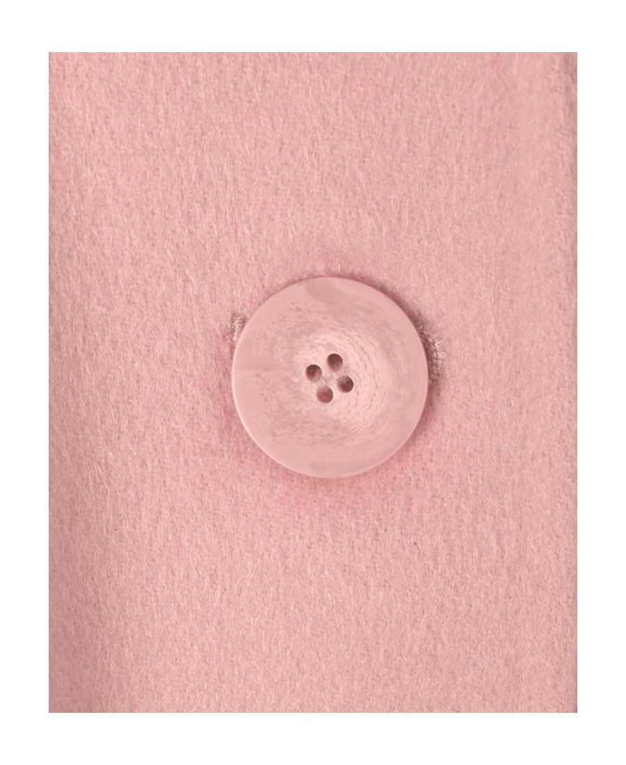 Shop Emporio Armani Single-breasted Lapel Coat In Pink