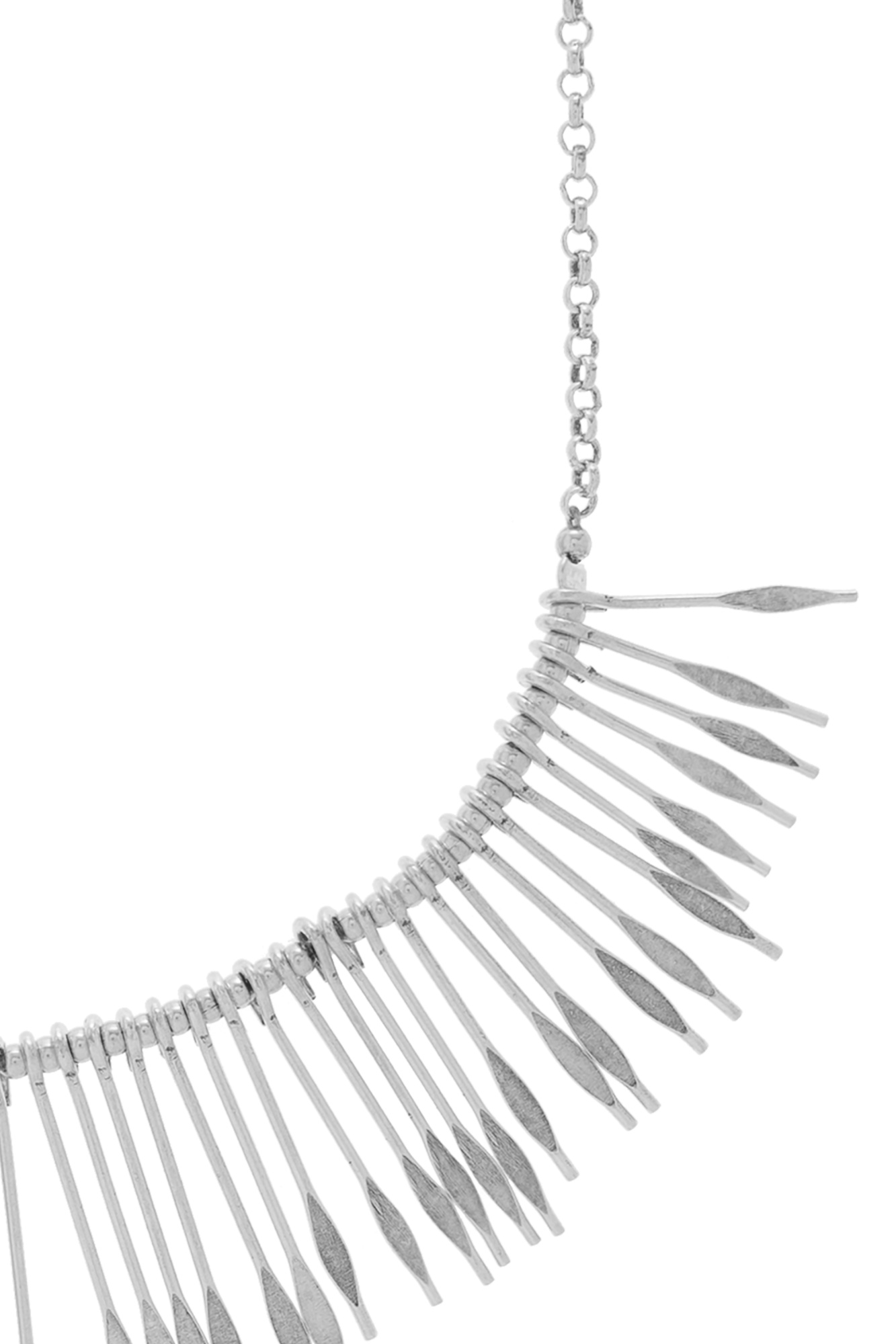 Isabel Marant Slim Pendant Necklace In Gray