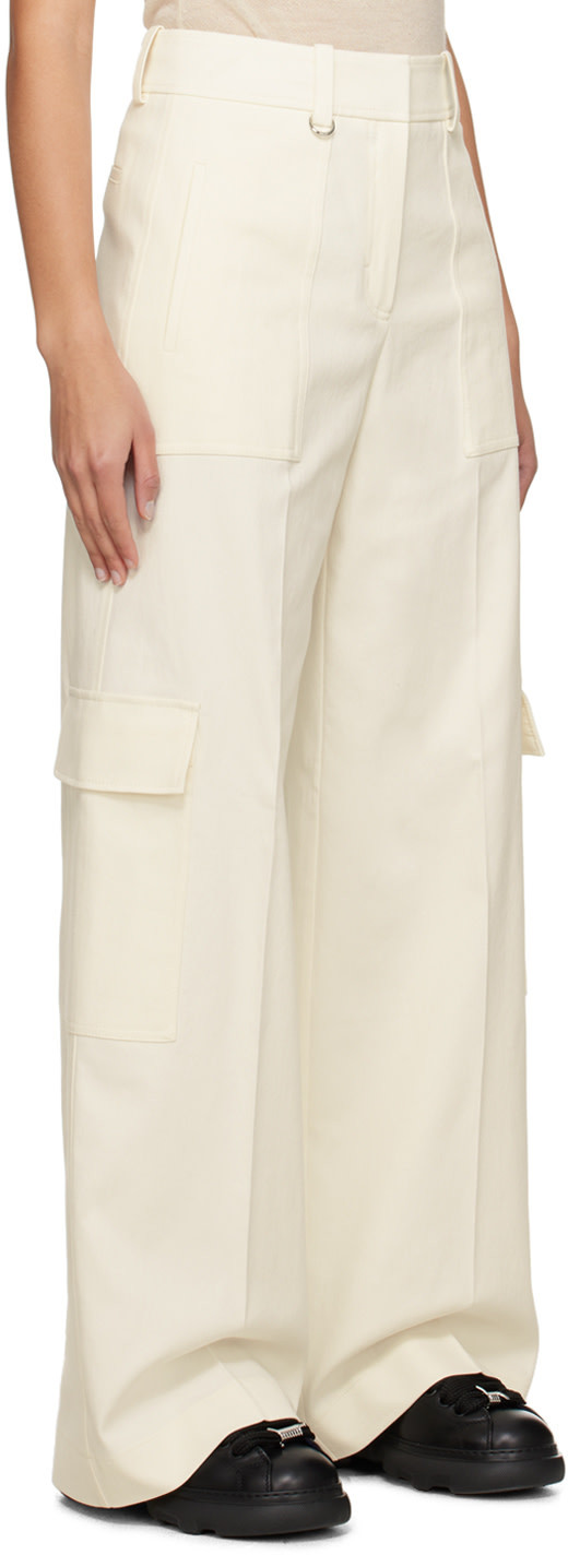 Hugo Boss Wide-leg Twill Trousers