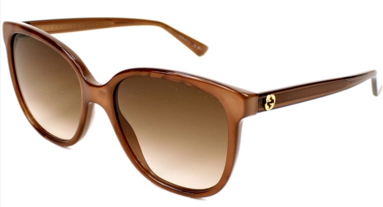 Gucci Square Sunglasses In Brown