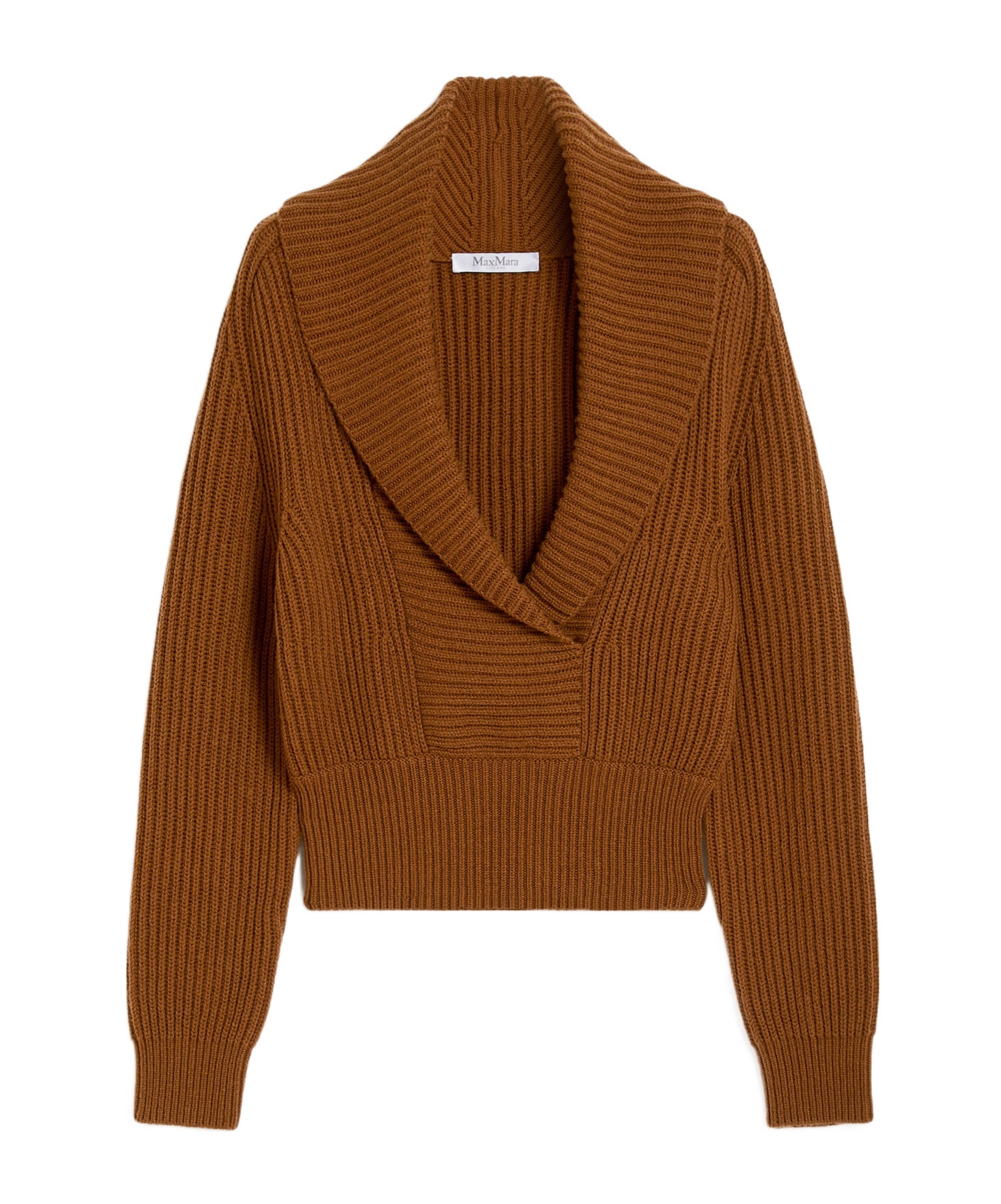 Max Mara Oversized Wool And Cashmere Jumper In Brown