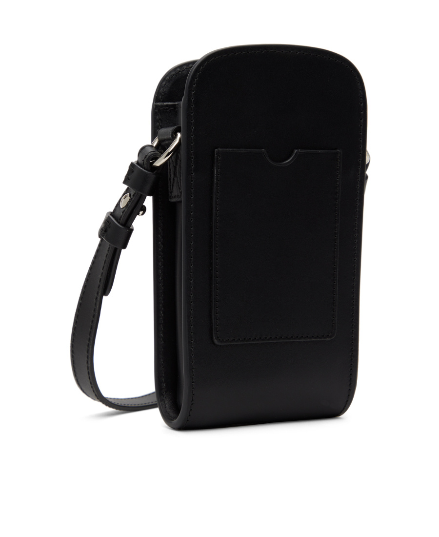 Apc James Leather Mini Bag In Black