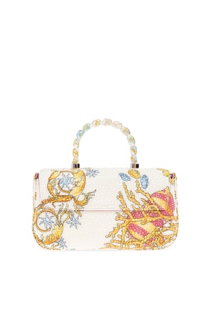 Versace Patterned Tote Bag In White
