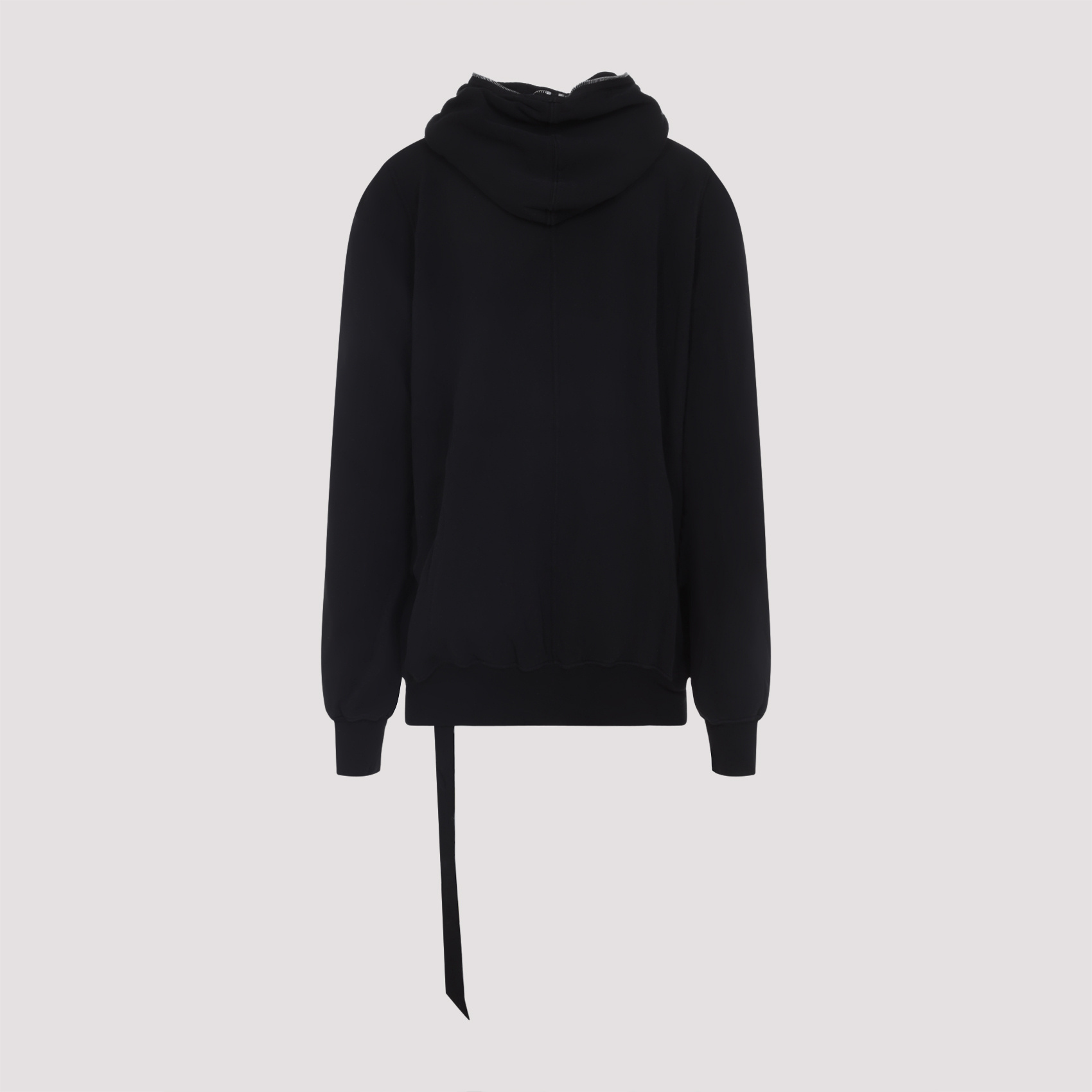 Rick Owens Drkshdw Gimp Zip-up Hooded Sweatshirt In Black