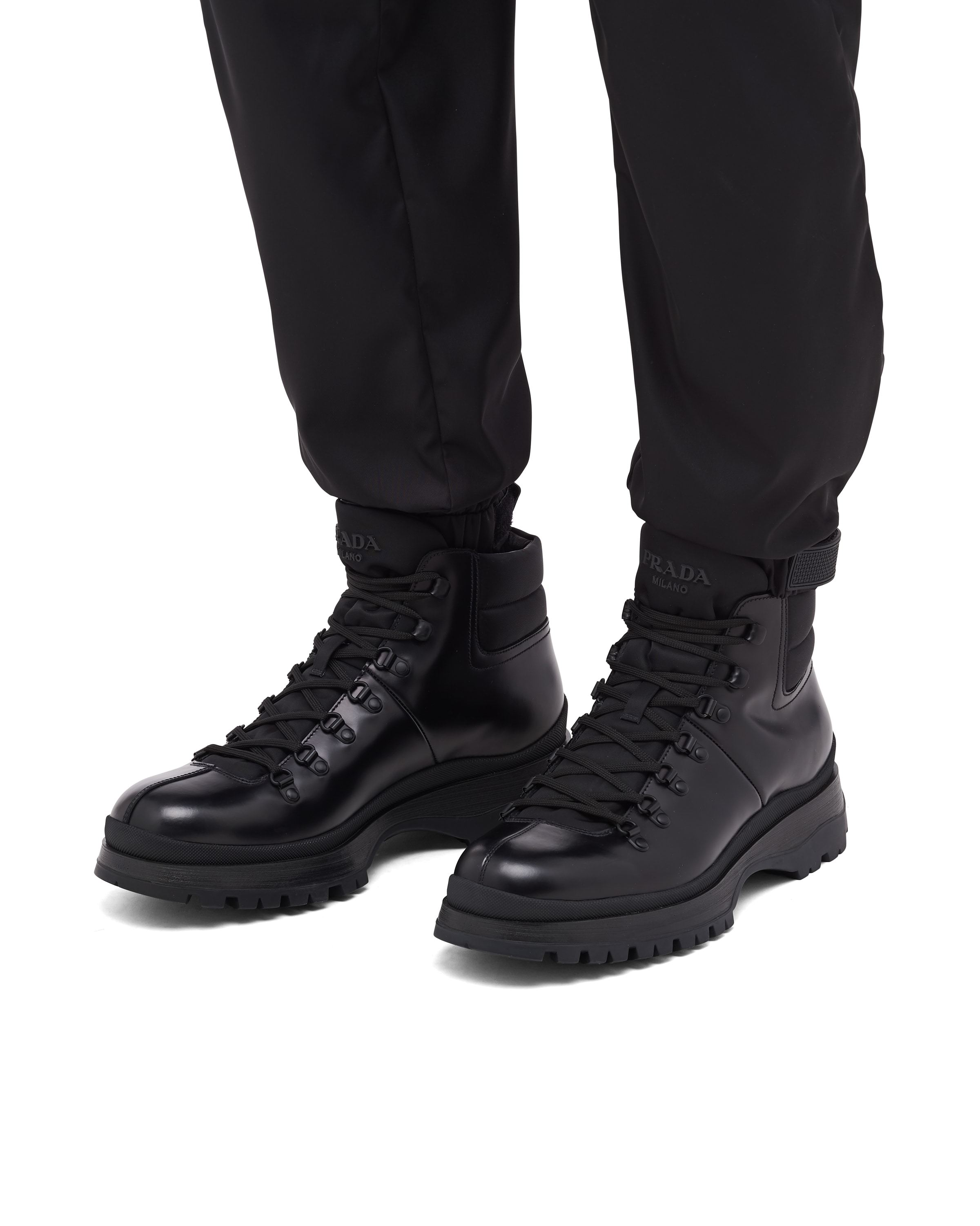 Prada Brixxen Ankle-length Boots In Black