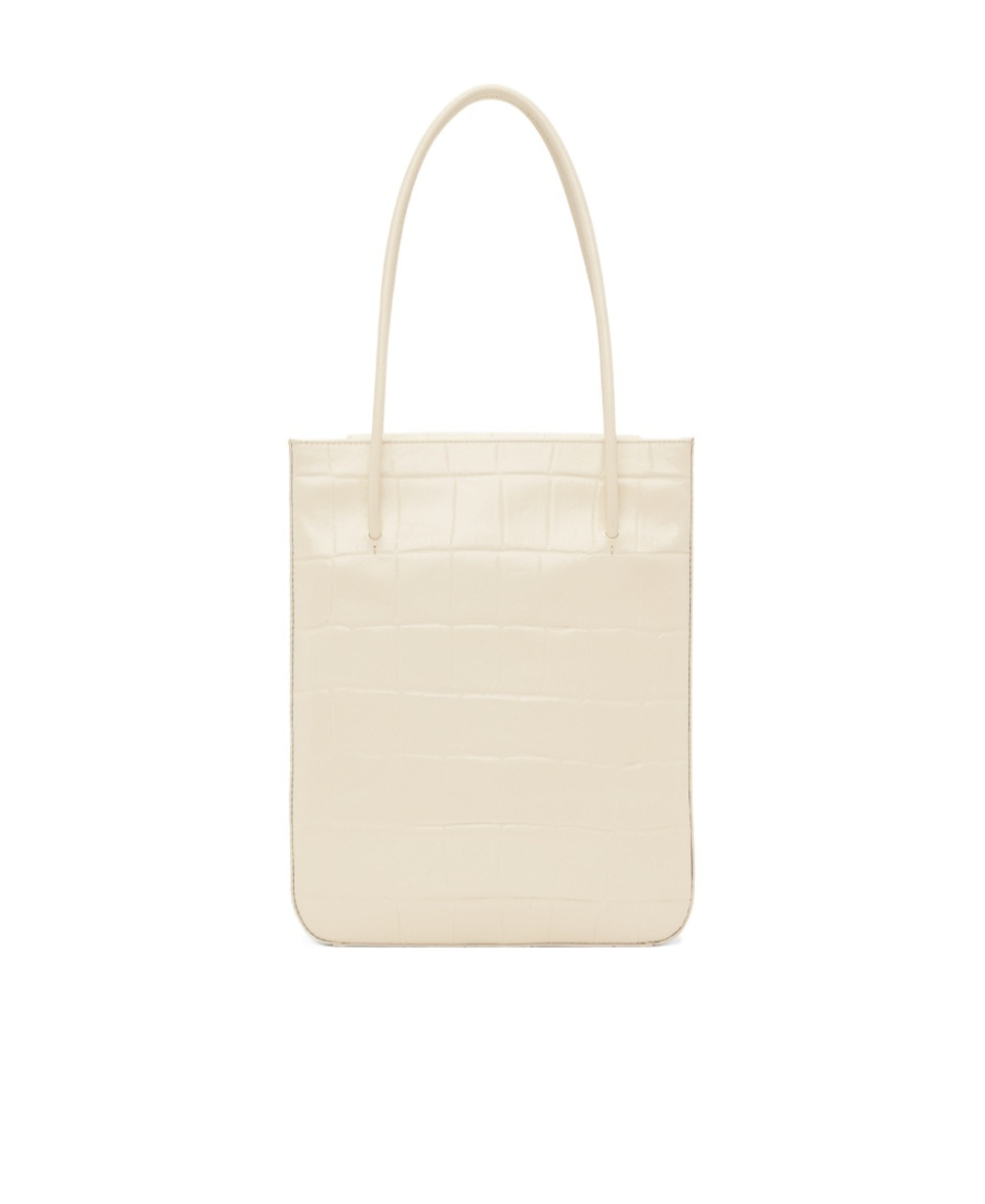 By Far Logo Handbag In Nude
