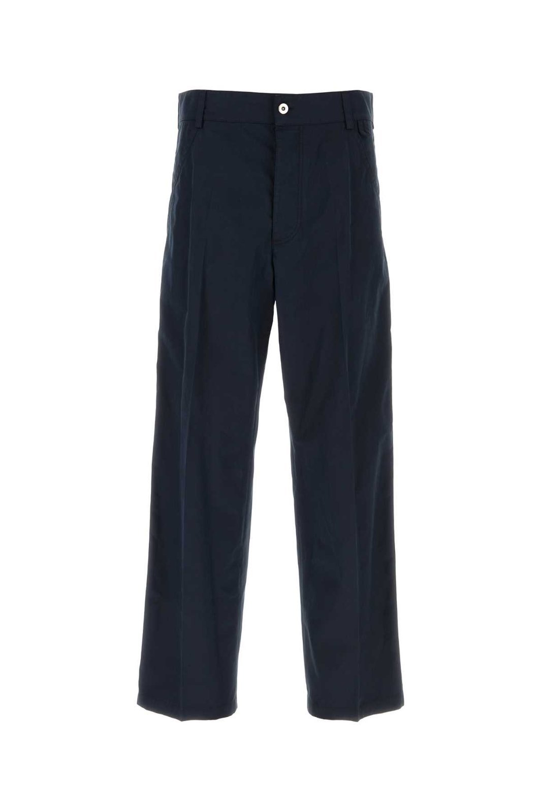 Bottega Veneta Logo Detailed Cargo Trousers In Black