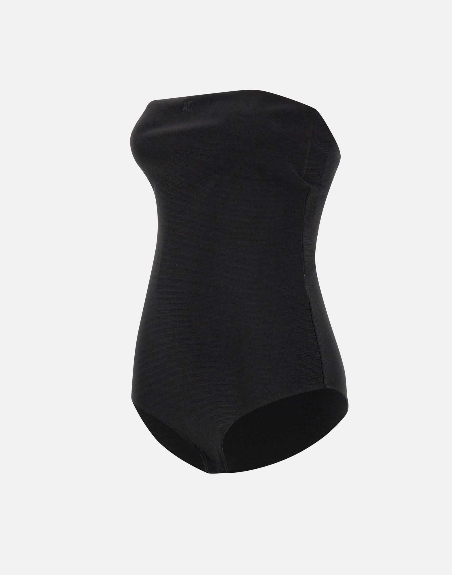 Courrèges Off-the-shoulder Bodysuit In Black