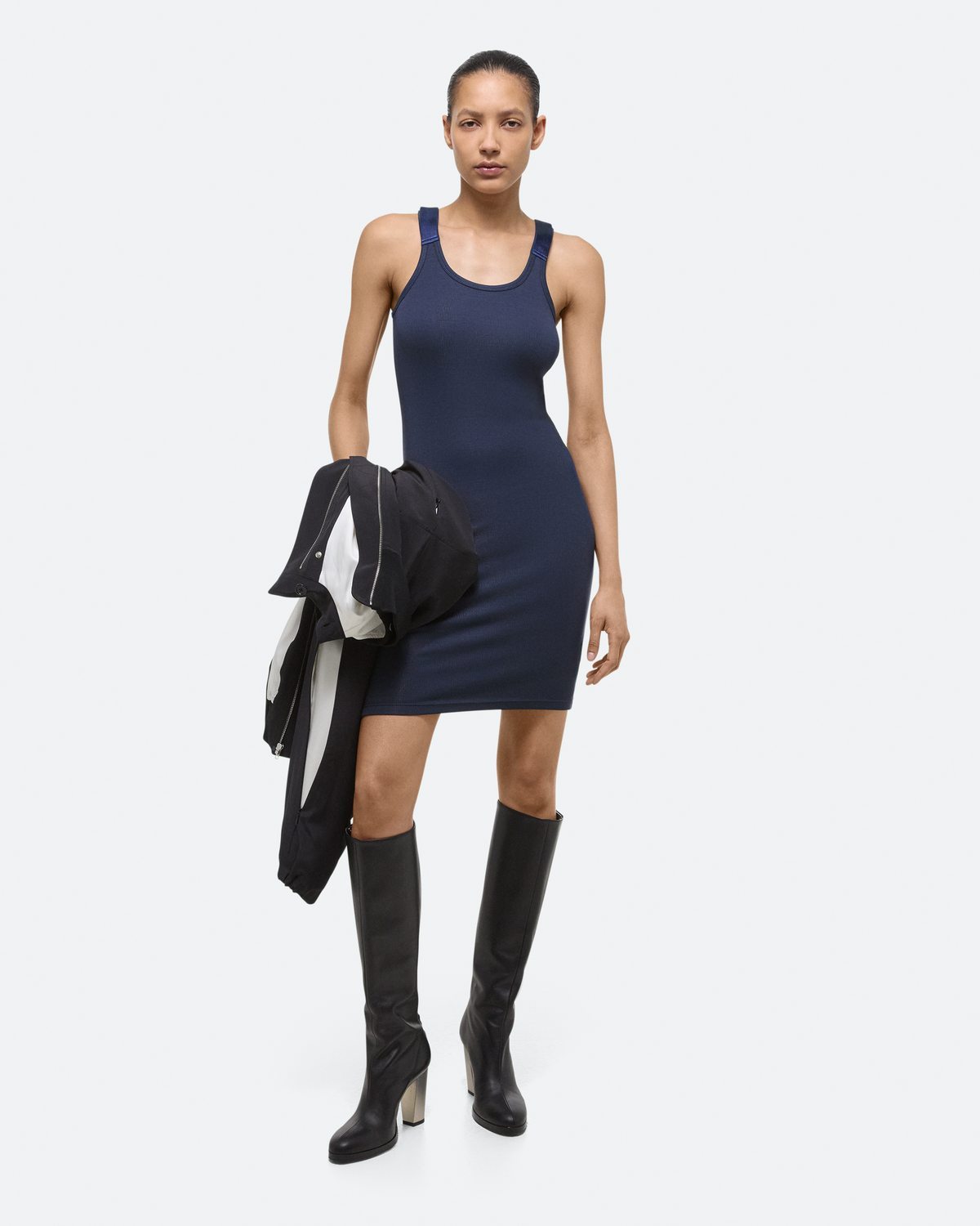 Helmut Lang Tank Dress In Blue