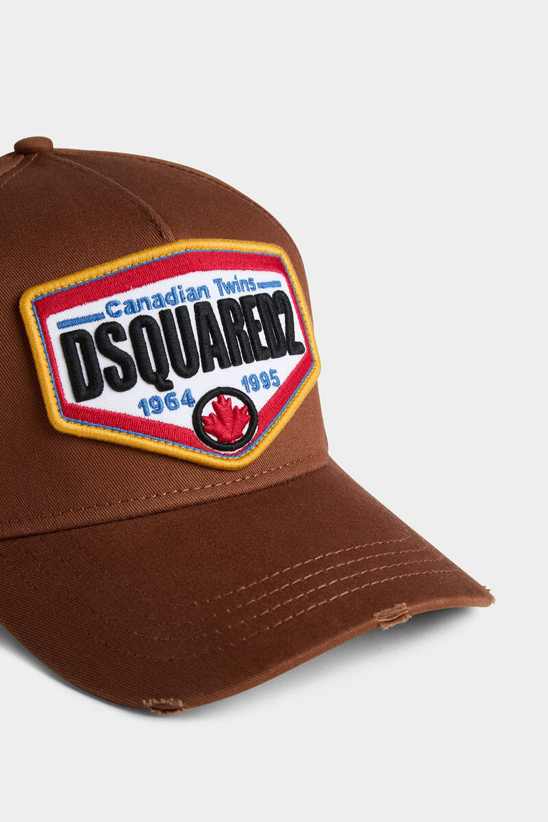 Dsquared2 Brown Cap With Embroidered Logo Patch In Brown
