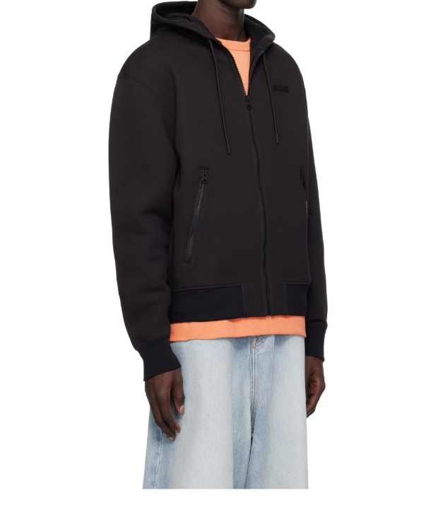 Mackage Long-sleeved Hooded Sweatshirt In Black