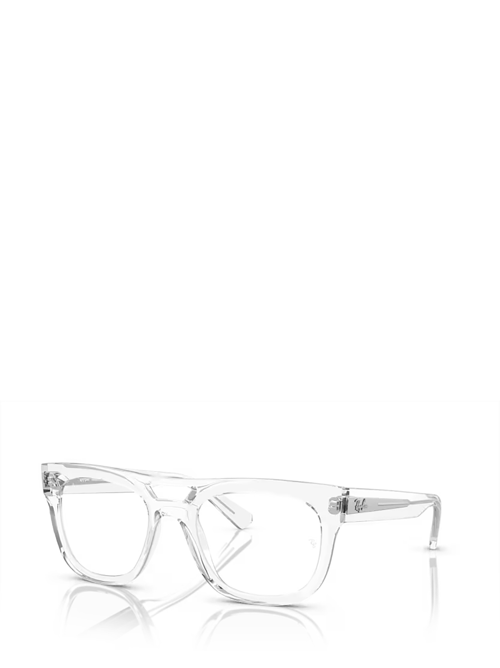 Ray Ban Phil 54mm Square Optical Glasses In White