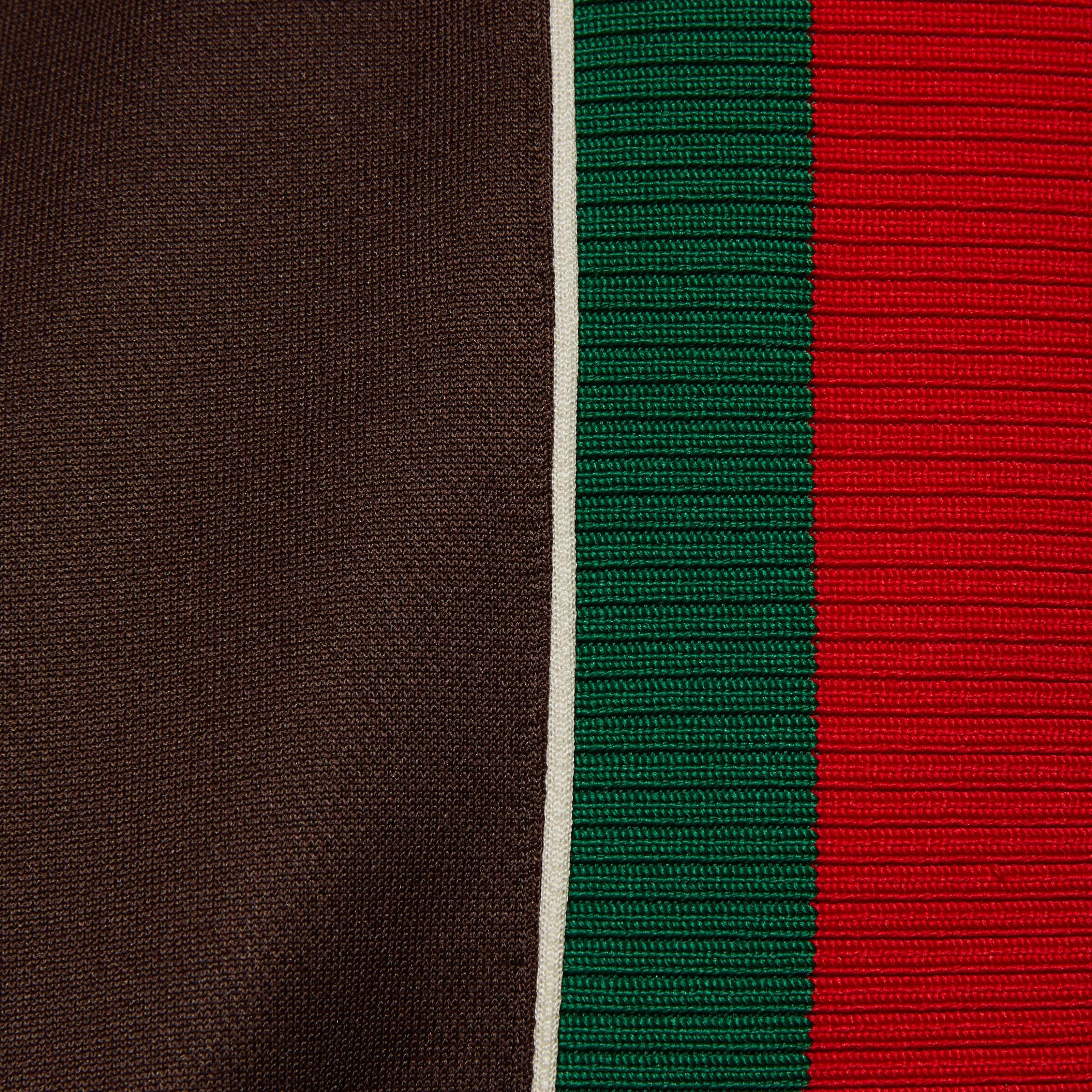 Gucci Panelled Jersey-knit Jacket In Red
