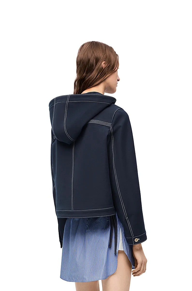 Loewe Short Style Casual Jacket For Tooling In Blue