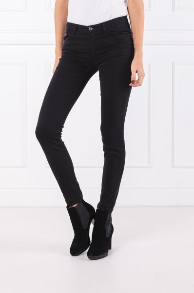 Emporio Armani Logo Details Jeans In Black