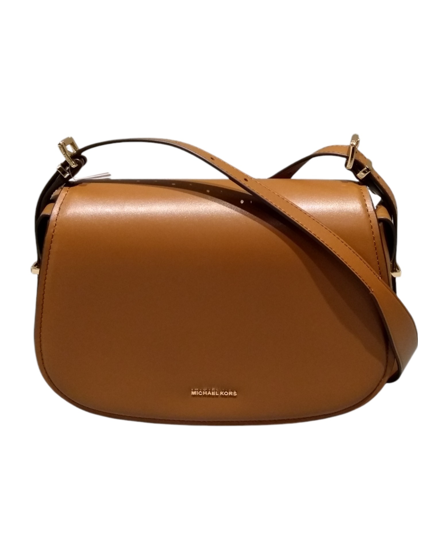 Shop Michael Michael Kors Flap Cross Body Bag In Brown