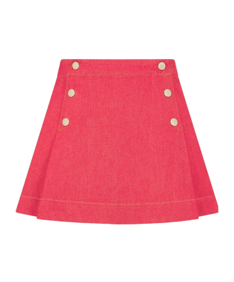 Dior Kids' A-line Skirt In Stone Washed Raspberry Red