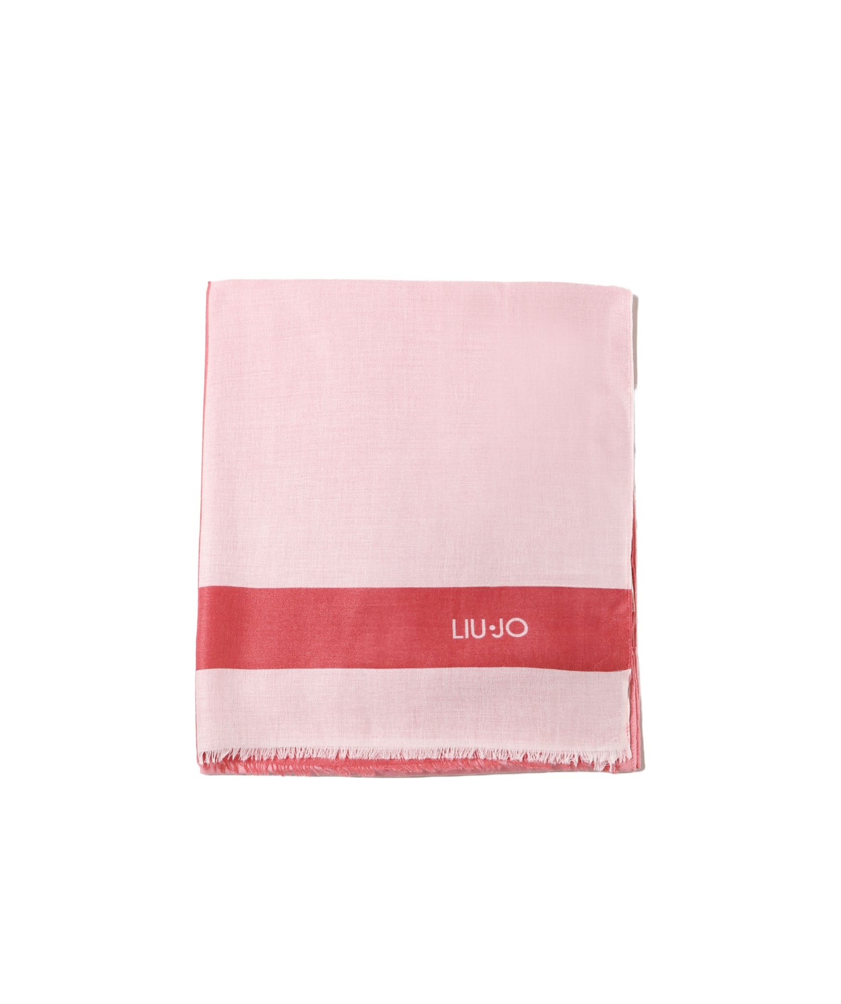 Liu •jo Logo Printed Scarf In Pink