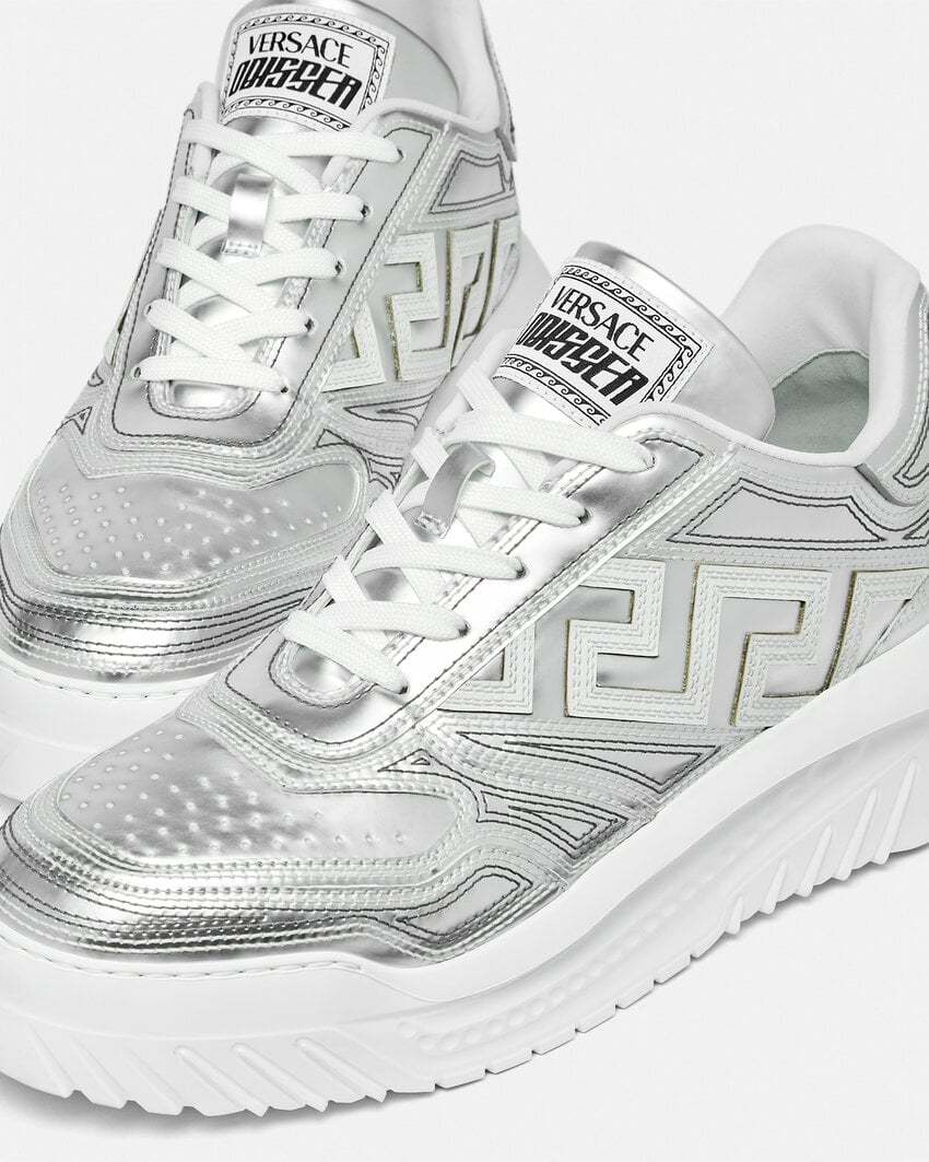 Versace Odissea Low Top Sneakers In Gray