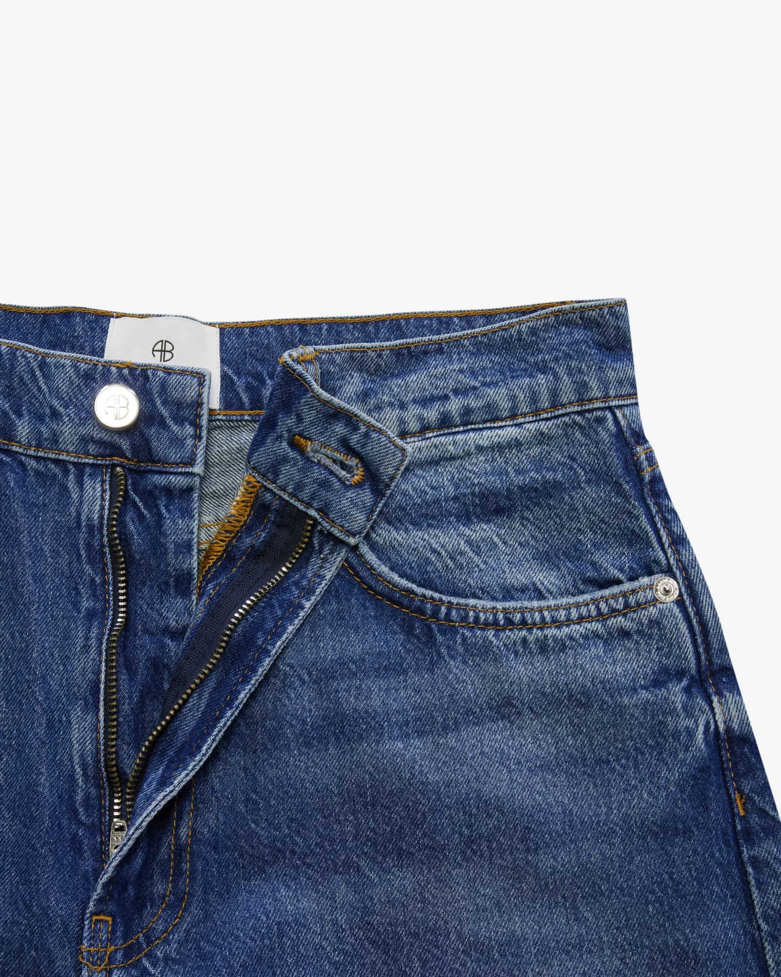ANINE BING ZIP-FLY FASTENER JEANS