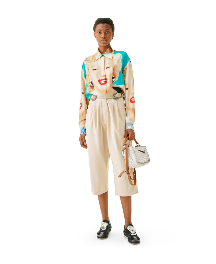 Loewe Marilyn Monroe Print Shirt In Nude