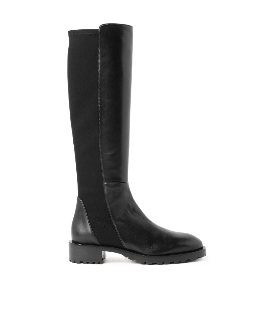 Stuart Weitzman Panelled Knee-length Boots In Black