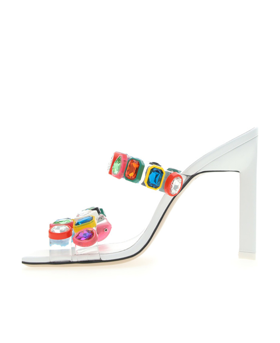 Attico ''nanci'' Multicolor Mule In White