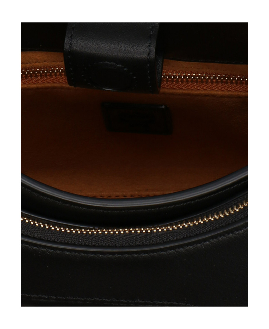 Mcm Mode Travia Shoulder Bag In Spanish Nappa Leather In Black
