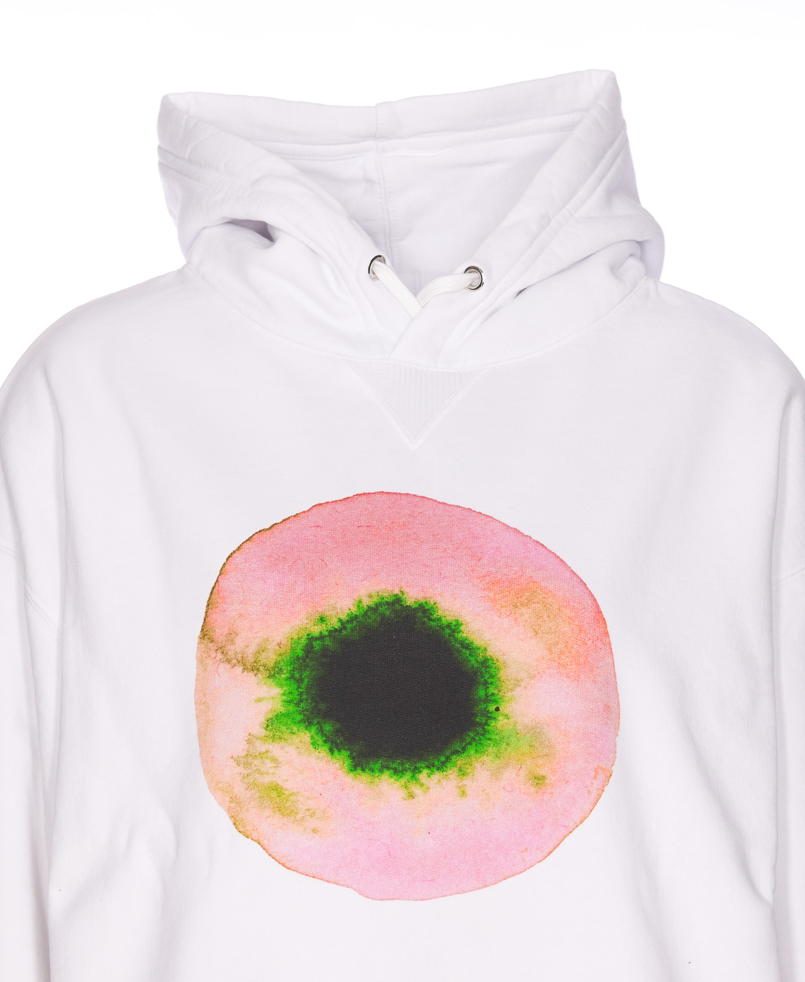Chloé Abstract-print Cotton Hoodie In White