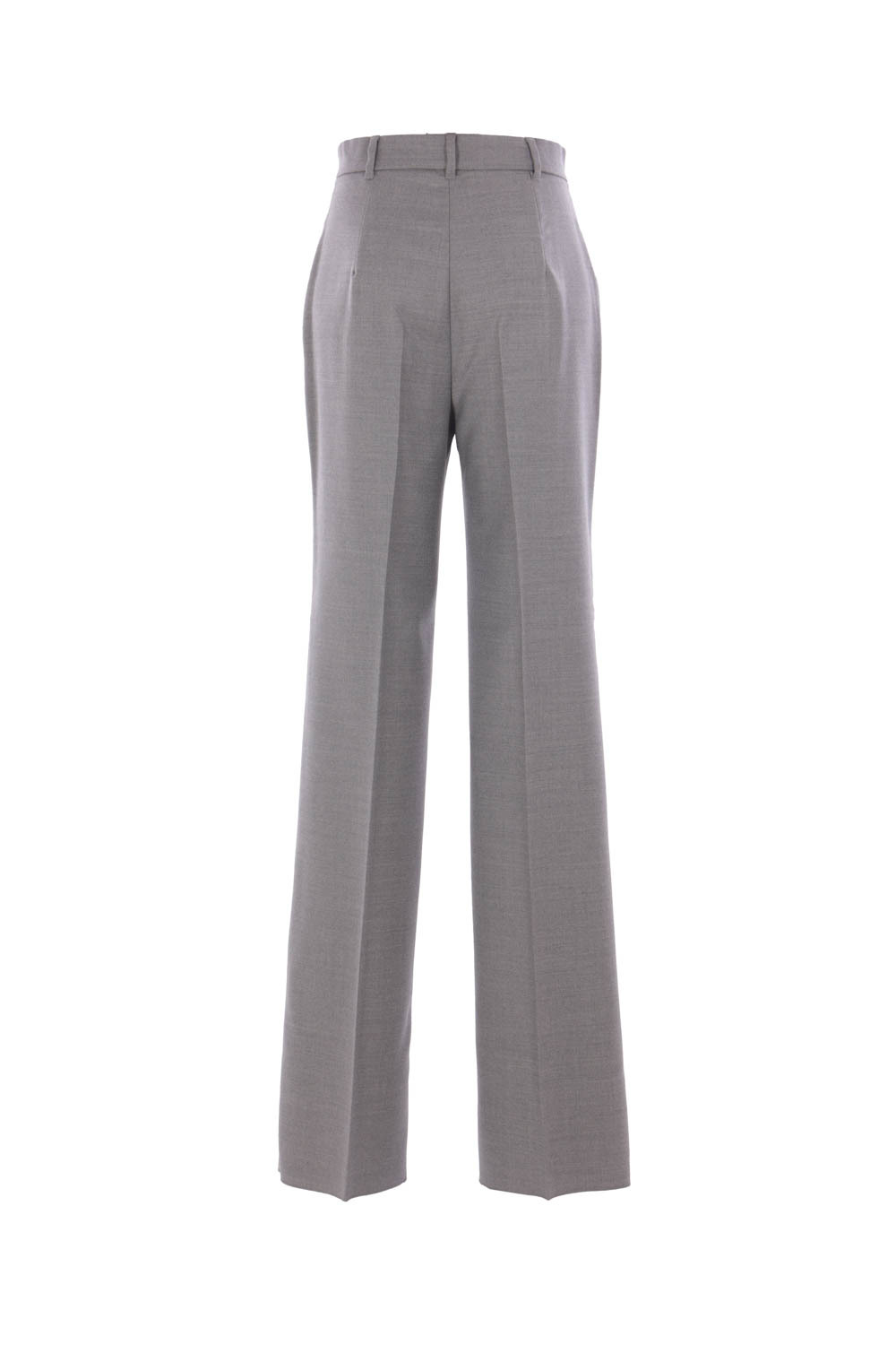 Max Mara Studio Regular Fit Tailored Trousers In Gray