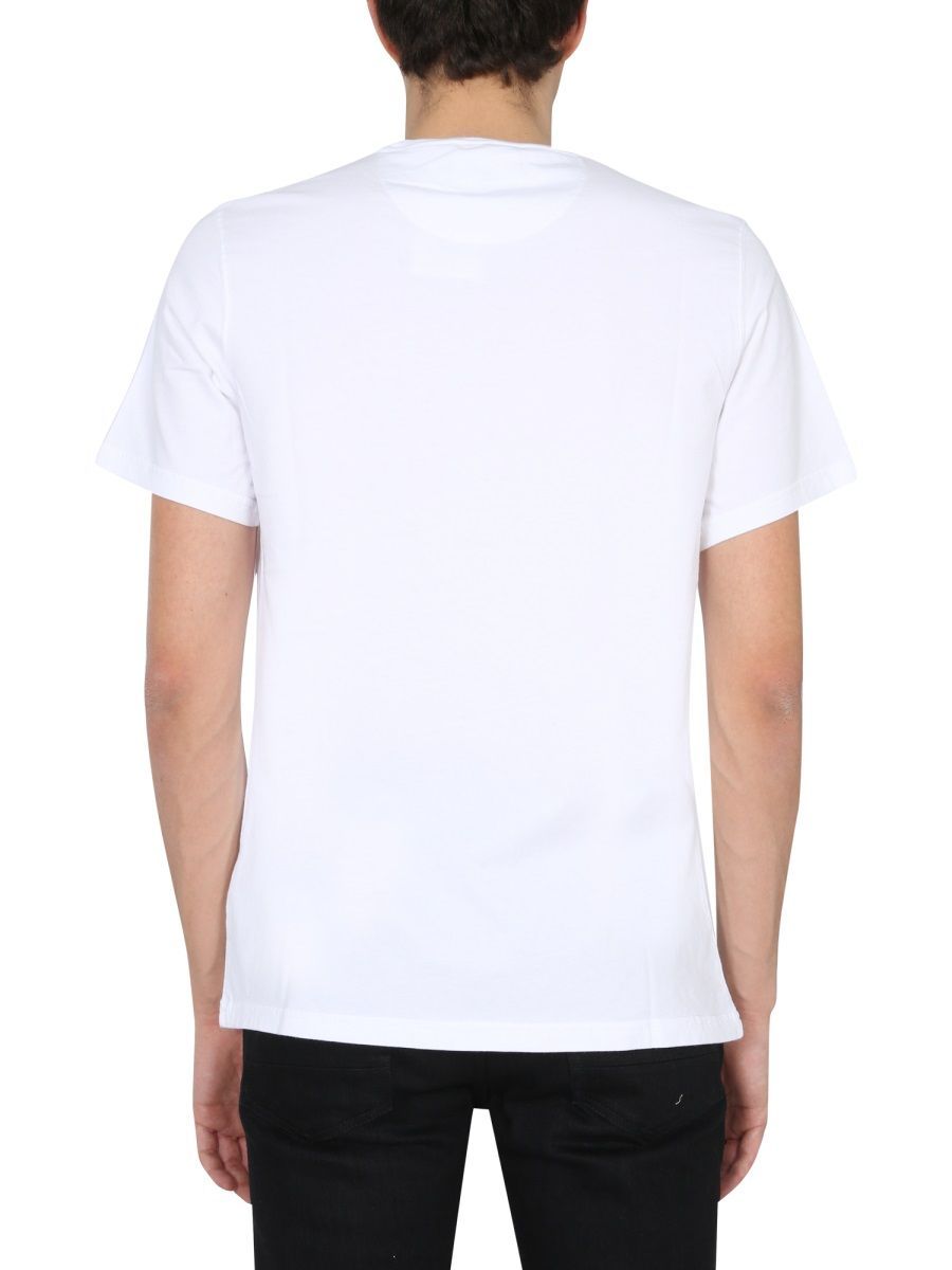 BARBOUR BARBOUR MEN S MTS0331WH11 WHITE OTHER MATERIALS T-SHIRT