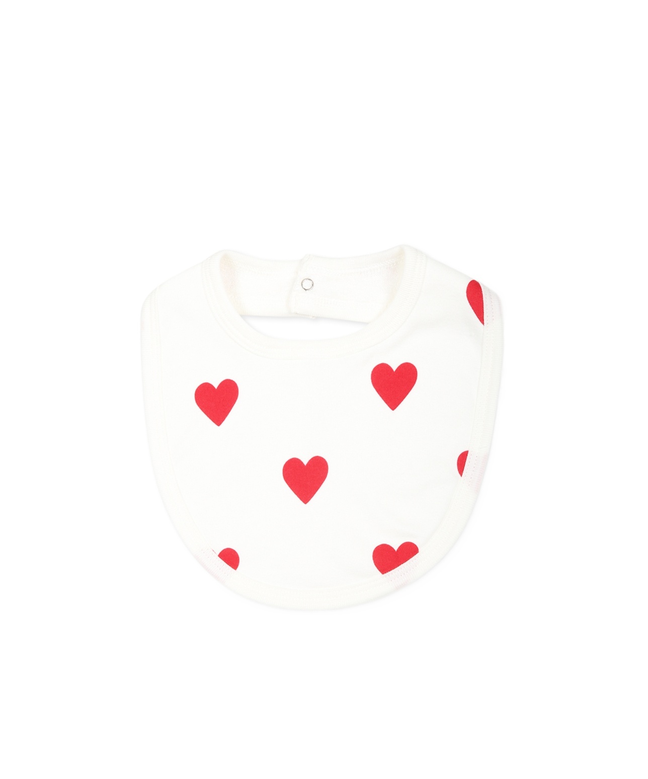 Petit Bateau Babies' Pattern Bib In White