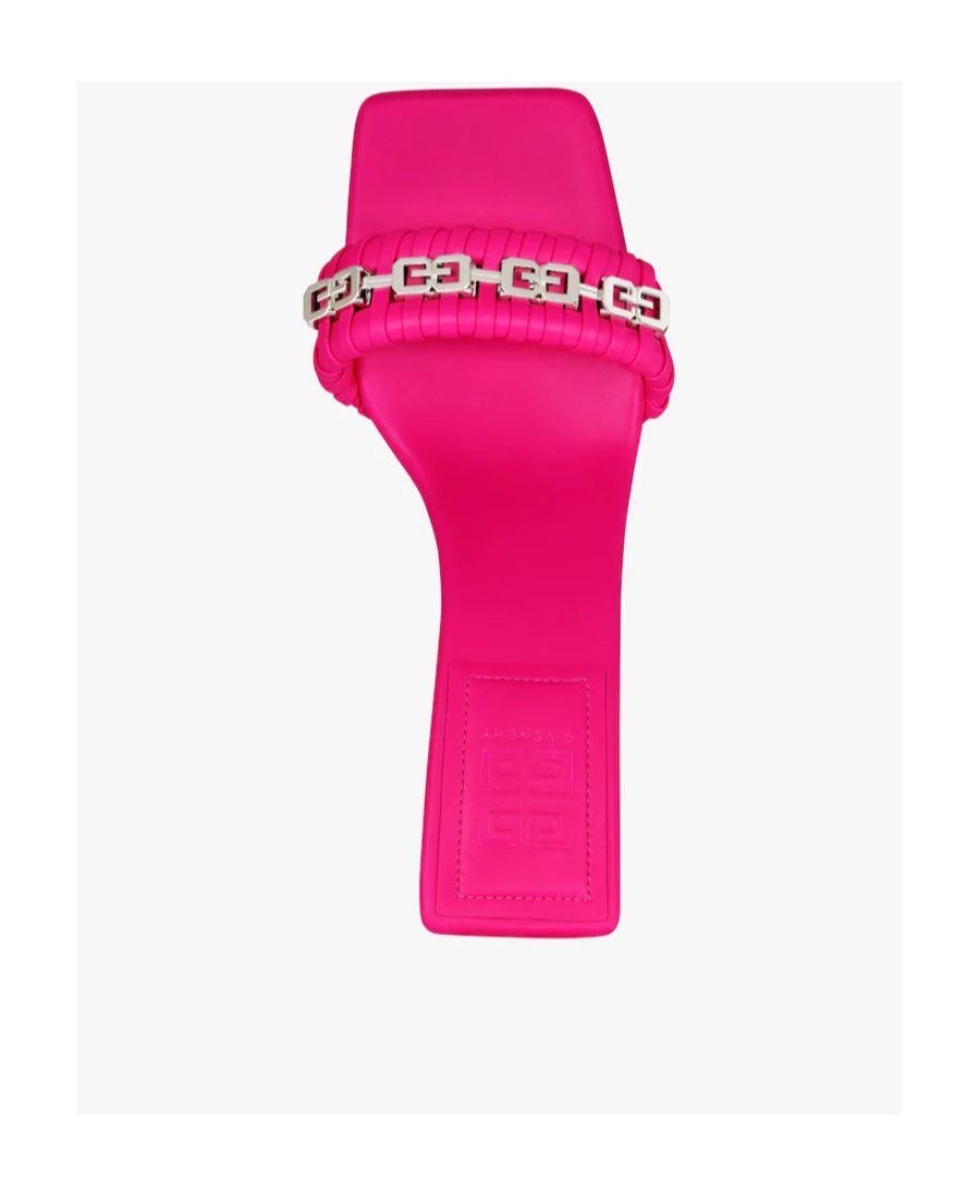 Givenchy Leather Sandals In Phosphor