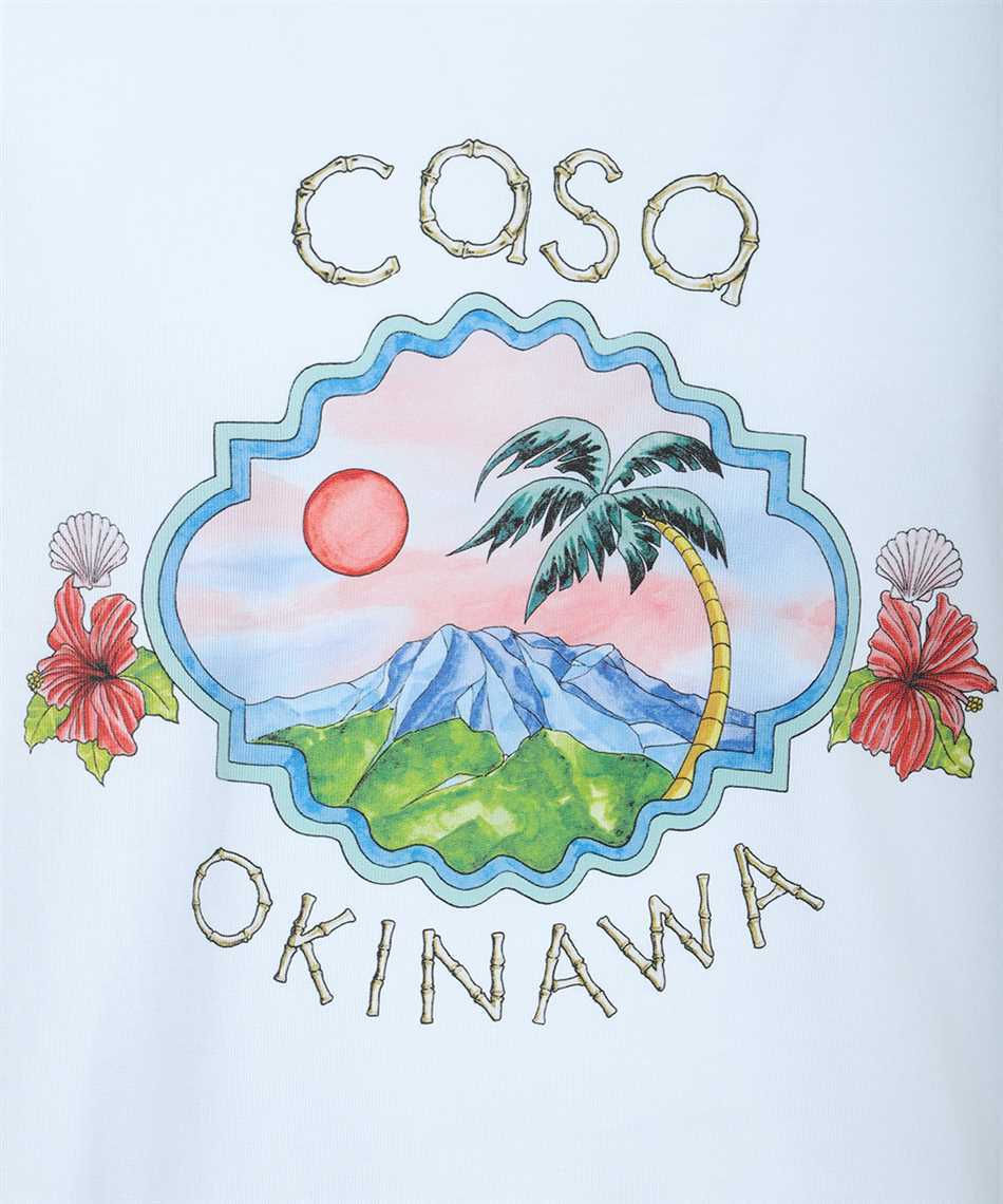 Casablanca Pattern Printed Short-sleeved T-shirt In White
